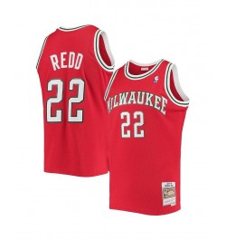 Men's Michael Redd Red Milwaukee Bucks 2008-09 Hardwood Classics Swingman Jersey $50.75 Jersey