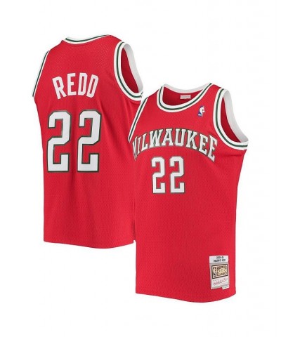 Men's Michael Redd Red Milwaukee Bucks 2008-09 Hardwood Classics Swingman Jersey $50.75 Jersey