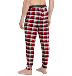 Men's Ultra Soft Easy-Fit Solid Sleep Joggers Red $16.73 Pajama