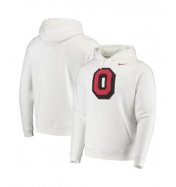 Men's White Ohio State Buckeyes Vintage-Like School Logo Pullover Hoodie $39.95 Sweatshirt