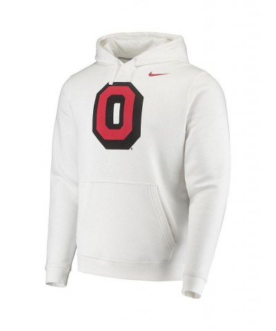 Men's White Ohio State Buckeyes Vintage-Like School Logo Pullover Hoodie $39.95 Sweatshirt