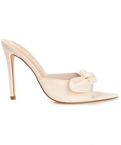 Women's Zelah Bow Stilettos White $47.30 Shoes