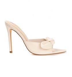 Women's Zelah Bow Stilettos White $47.30 Shoes