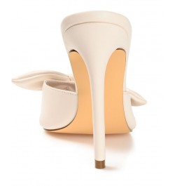 Women's Zelah Bow Stilettos White $47.30 Shoes