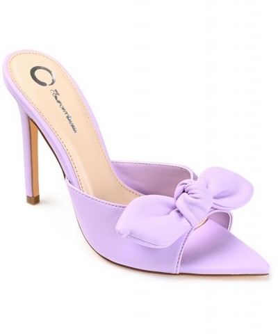 Women's Zelah Bow Stilettos White $47.30 Shoes