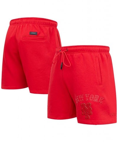 Men's New York Mets Triple Red Classic Shorts $42.75 Shorts