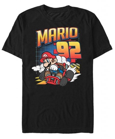 Nintendo Men's Mario Kart Racer Number 92 Short Sleeve T-Shirt Black $15.40 T-Shirts