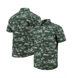 Men's Green Miami Hurricanes Classic Button-Down Shirt $59.80 Shirts