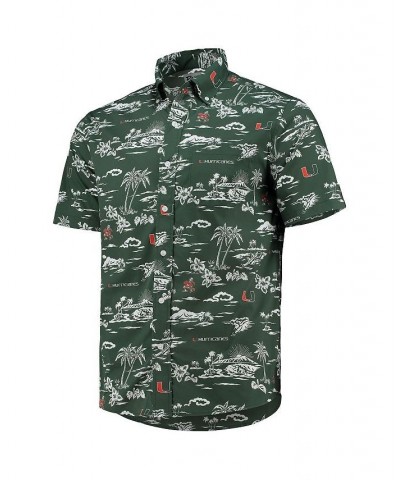 Men's Green Miami Hurricanes Classic Button-Down Shirt $59.80 Shirts