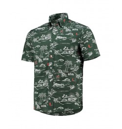 Men's Green Miami Hurricanes Classic Button-Down Shirt $59.80 Shirts