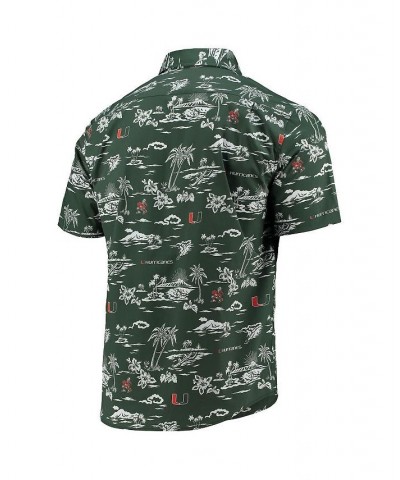 Men's Green Miami Hurricanes Classic Button-Down Shirt $59.80 Shirts