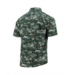 Men's Green Miami Hurricanes Classic Button-Down Shirt $59.80 Shirts