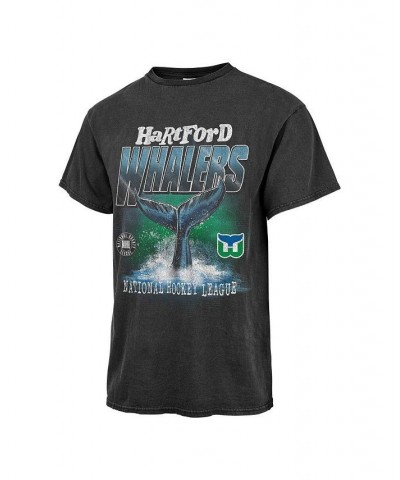 Men's Black Hartford Whalers Tradition Vintage-Like Tubular T-shirt $22.00 T-Shirts