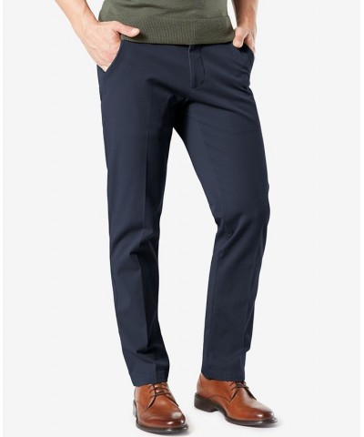 Men's Workday Smart 360 Flex Straight Fit Khaki Stretch Pants Blue $29.90 Pants