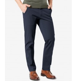 Men's Workday Smart 360 Flex Straight Fit Khaki Stretch Pants Blue $29.90 Pants