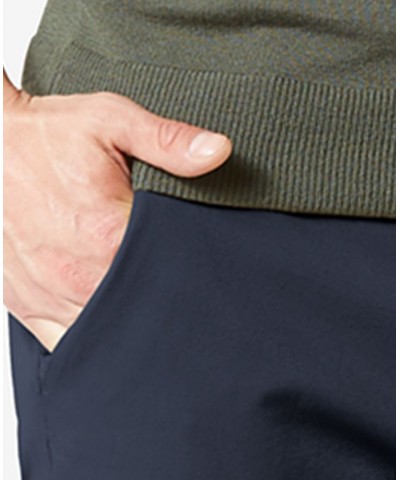 Men's Workday Smart 360 Flex Straight Fit Khaki Stretch Pants Blue $29.90 Pants