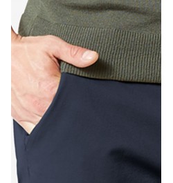 Men's Workday Smart 360 Flex Straight Fit Khaki Stretch Pants Blue $29.90 Pants