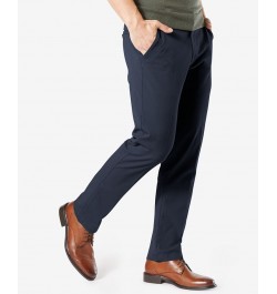 Men's Workday Smart 360 Flex Straight Fit Khaki Stretch Pants Blue $29.90 Pants