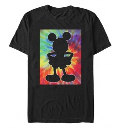 Men's Travel Mickey Short Sleeve T-Shirt Black $19.59 T-Shirts