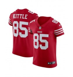 Men's George Kittle Scarlet San Francisco 49ers Vapor Elite Jersey $83.52 Jersey