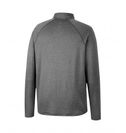 Men's Heathered Gray Clemson Tigers Earth First Raglan Quarter-Zip Windshirt $29.40 Sweatshirt