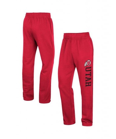 Men's Red Utah Utes Wordmark Pants $31.34 Pants