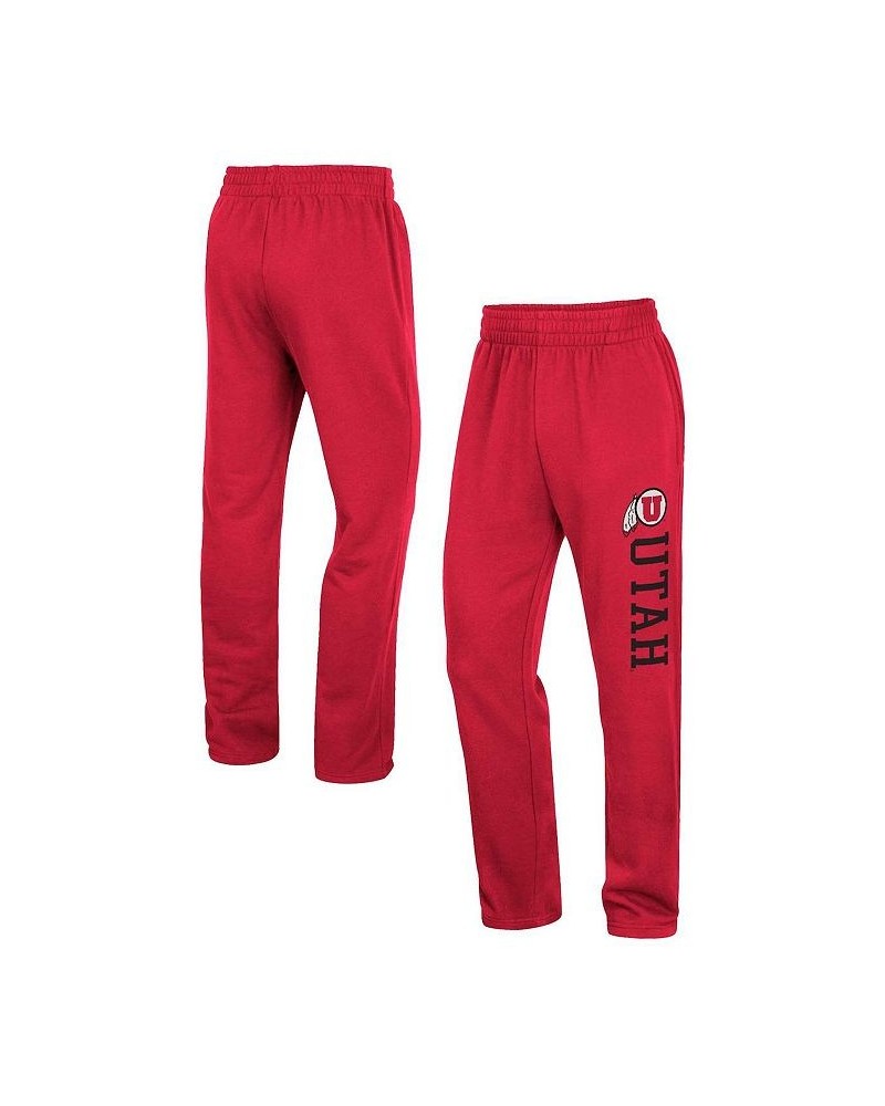 Men's Red Utah Utes Wordmark Pants $31.34 Pants