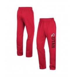 Men's Red Utah Utes Wordmark Pants $31.34 Pants