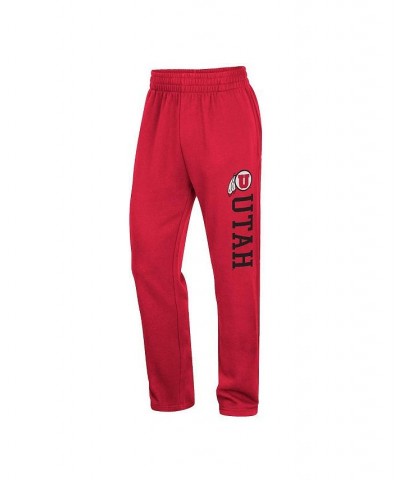 Men's Red Utah Utes Wordmark Pants $31.34 Pants