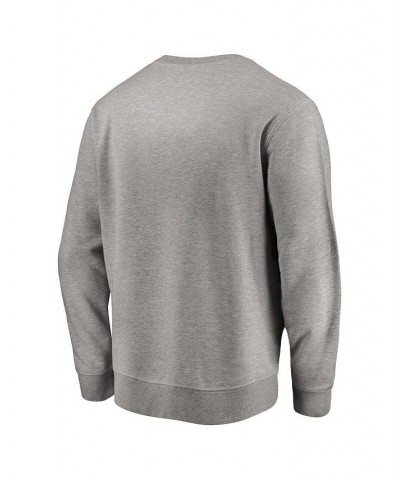 Men's Branded Heathered Gray Paris Saint-Germain Fleece Pullover Sweatshirt $25.52 Sweatshirt