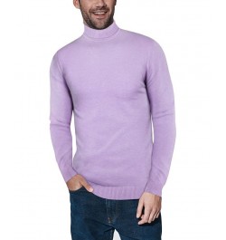 Men's Turtleneck Pull Over Sweater Lilac $22.00 Sweaters