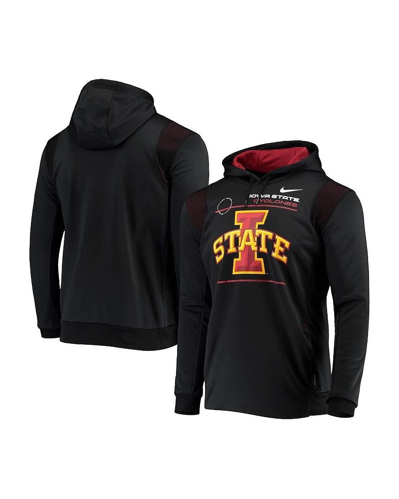 Men's Black Iowa State Cyclones 2021 Team Sideline Performance Pullover Hoodie $28.00 Sweatshirt