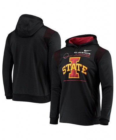 Men's Black Iowa State Cyclones 2021 Team Sideline Performance Pullover Hoodie $28.00 Sweatshirt