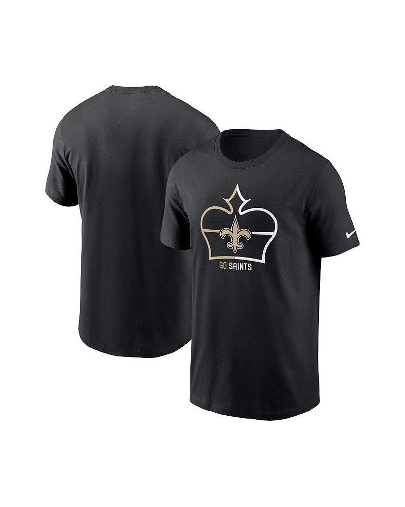 Men's Black New Orleans Saints Essential Local Phrase T-shirt $15.12 T-Shirts