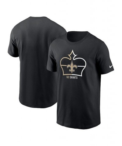 Men's Black New Orleans Saints Essential Local Phrase T-shirt $15.12 T-Shirts