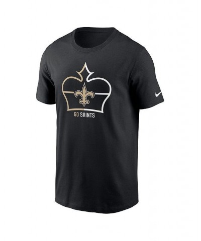 Men's Black New Orleans Saints Essential Local Phrase T-shirt $15.12 T-Shirts