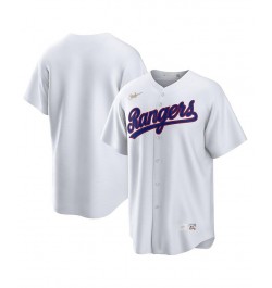 Men's White Texas Rangers Home Cooperstown Collection Team Jersey $63.80 Jersey