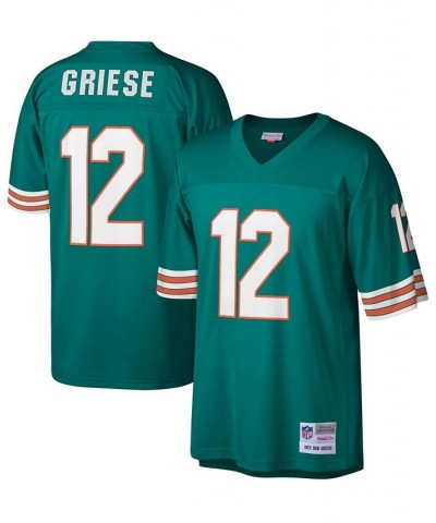 Men's Bob Griese Aqua Miami Dolphins Legacy Replica Jersey Blue $59.50 Jersey