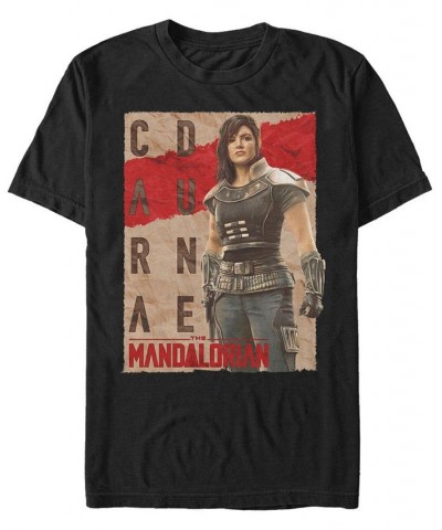 Men's Cara Dune Poster Short Sleeve Crew T-shirt Black $17.15 T-Shirts