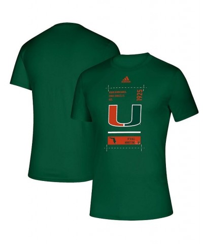 Men's Green Miami Hurricanes Hall Pass Creator T-shirt $23.84 T-Shirts