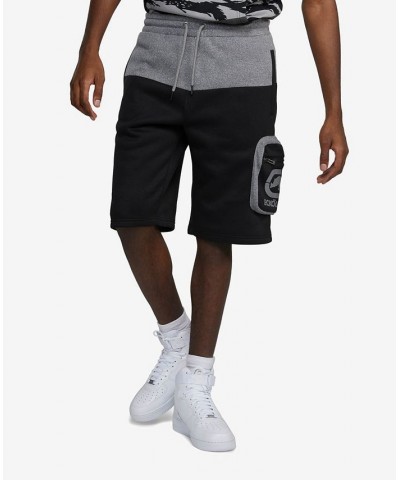 Men's Big and Tall Top Block Cargo Fleece Shorts PD01 $31.90 Shorts