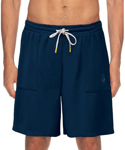 Men's Moisture Wicking Waffle Shorts Navy $21.60 Pajama