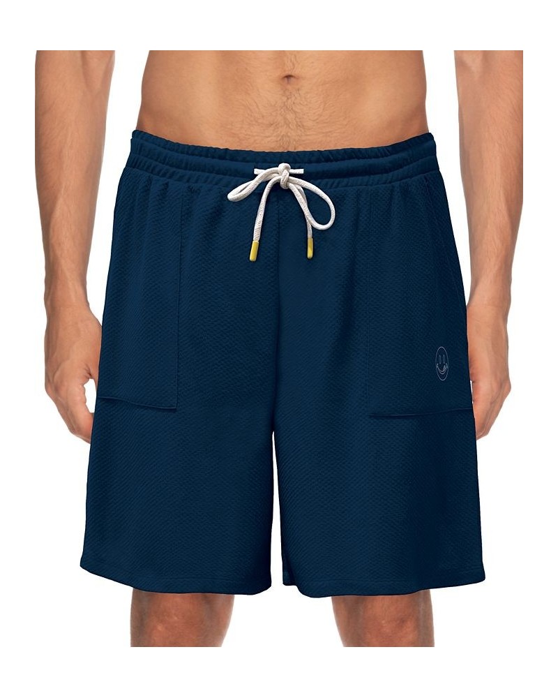 Men's Moisture Wicking Waffle Shorts Navy $21.60 Pajama