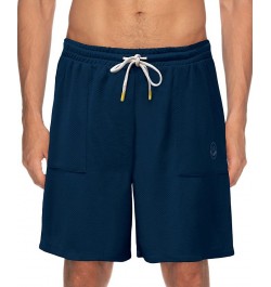 Men's Moisture Wicking Waffle Shorts Navy $21.60 Pajama