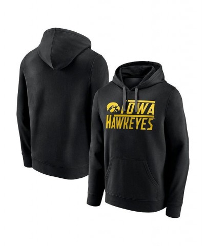 Men's Branded Black Iowa Hawkeyes Favorite Longshot Pullover Hoodie $23.50 Sweatshirt