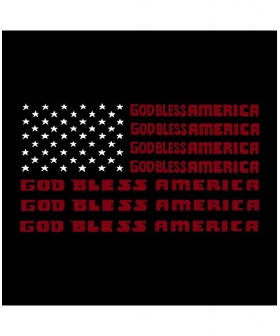 Men's Raglan Word Art T-shirt - God Bless America Gray $20.70 T-Shirts