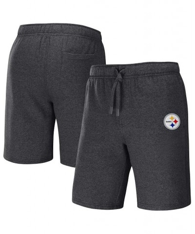 Men's NFL x Darius Rucker Collection by Heather Charcoal Pittsburgh Steelers Logo Shorts $31.19 Shorts