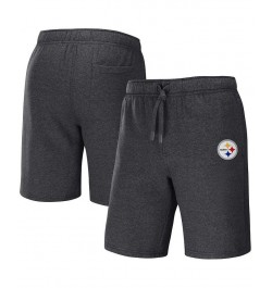 Men's NFL x Darius Rucker Collection by Heather Charcoal Pittsburgh Steelers Logo Shorts $31.19 Shorts