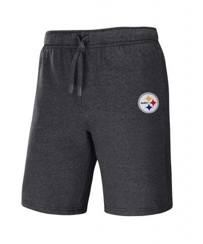 Men's NFL x Darius Rucker Collection by Heather Charcoal Pittsburgh Steelers Logo Shorts $31.19 Shorts