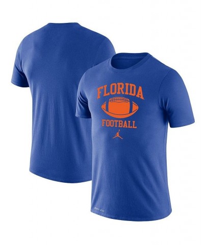 Men's Brand Royal Florida Gators Big and Tall Legend Retro Football Performance T-shirt $27.49 T-Shirts